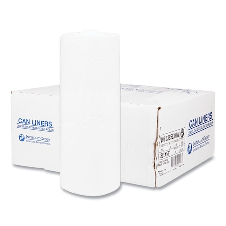 Integrated Bagging Systems 55 gal Trash Bags, 36 in x 60 in, Heavy-Duty, 17 microns, Clear, 200 PK S366017N